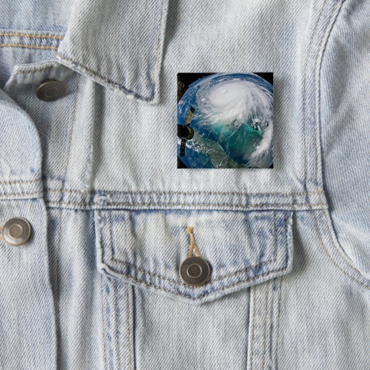Blick auf den Hurrikan Dorian. Button (Beispiel)