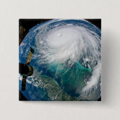 Blick auf den Hurrikan Dorian. Button (Vorderseite)