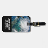 Blick auf den Hurrikan Dorian. Gepäckanhänger (Vorderseite horizontal)