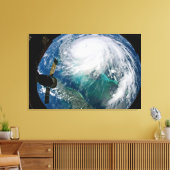 Blick auf den Hurrikan Dorian. Leinwanddruck (Insitu (Wohnzimmer))