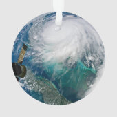 Blick auf den Hurrikan Dorian. Ornament (Rückseite)