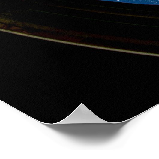 Blick auf den Hurrikan Dorian. Poster (Ecke)