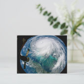 Blick auf den Hurrikan Dorian. Postkarte (Stehend Vorderseite)