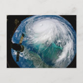 Blick auf den Hurrikan Dorian. Postkarte (Vorderseite)