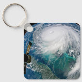 Blick auf den Hurrikan Dorian. Schlüsselanhänger (Vorderseite)