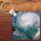 Blick auf den Hurrikan Dorian. Schlüsselanhänger (Vorderseite)