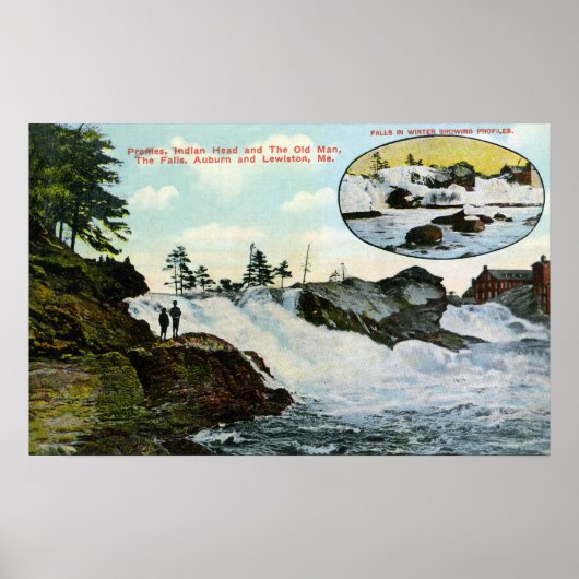 Blick auf den indischen Kopf, der alte Mann Poster (Vorne)