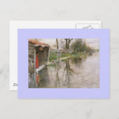 Blick auf den Kanal Postkarte (Vorne/Hinten)