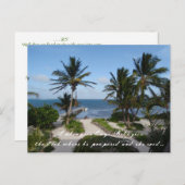 Blick auf den karibischen Ozean in Belize Save the Ankündigungspostkarte (Vorne/Hinten)