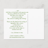 Blick auf den karibischen Ozean in Belize Save the Ankündigungspostkarte (Rückseite)