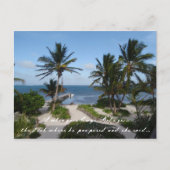 Blick auf den karibischen Ozean in Belize Save the Ankündigungspostkarte (Vorderseite)