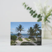 Blick auf den karibischen Ozean in Belize Save the Ankündigungspostkarte (Stehend Vorderseite)