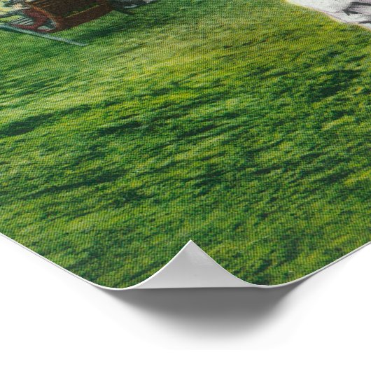 Blick auf den Kinderspielplatz Poster (Ecke)