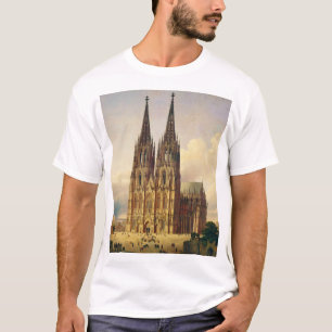 Blick auf den Kölner Dom gotische Majestät T-Shirt