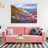 Blick auf den kristallklaren Küstenstrand Leinwanddruck (Insitu (Wohnzimmer))