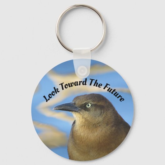 Blick auf den künftigen Blackbird-Uni-Abschluss Schlüsselanhänger (Vorderseite)