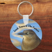 Blick auf den künftigen Blackbird-Uni-Abschluss Schlüsselanhänger (Vorderseite)