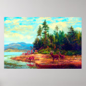 Blick auf den Langen Arthur See Fitzwilliam Tait 1 Poster (Vorne)