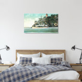 Blick auf den Leuchtturm und den Start des Kommand Leinwanddruck (Insitu (Schlafzimmer))