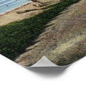 Blick auf den Long Sands am York Beach Poster (Ecke)