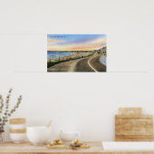 Blick auf den Long Sands am York Beach Poster (Küche)