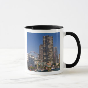 Blick auf den Marinepier von Chicago Tasse