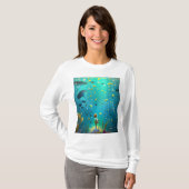 Blick auf den Meeresgrund - Design der Seefische T-Shirt (Vorne ganz)