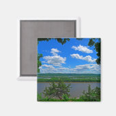 Blick auf den Mighty Mississippi Magnet (Vorderseite/Rückseite)