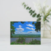Blick auf den Mighty Mississippi Postkarte (Stehend Vorderseite)