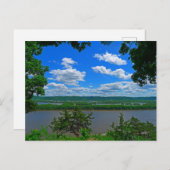 Blick auf den Mighty Mississippi Postkarte (Vorne/Hinten)