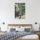 Blick auf den Miner Exiting Tunnel Eingang in Gold Leinwanddruck (Insitu (Schlafzimmer))