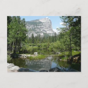 Blick auf den Mirror Lake im Yosemite National Par Postkarte