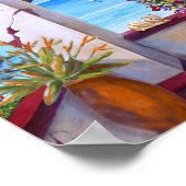 Blick auf den Mittelmeer Poster (Ecke)