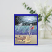 Blick auf den Mond Postkarte (Stehend Vorderseite)