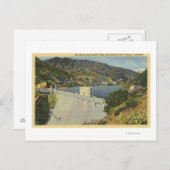 Blick auf den Morris San Gabriel Dam Postkarte (Vorne/Hinten)