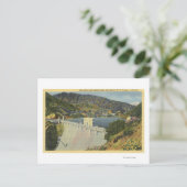 Blick auf den Morris San Gabriel Dam Postkarte (Stehend Vorderseite)