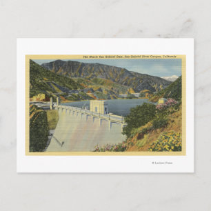 Blick auf den Morris San Gabriel Dam Postkarte