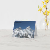 Blick auf den Mount Everest aus Kala Patar Karte (Gelbe Blume)