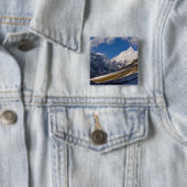 Blick auf den Mount Jichu Drake, Bhutan. Button (Beispiel)
