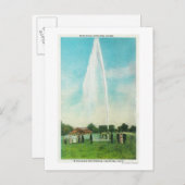 Blick auf den Myrtledale Geyser in den heißen Quel Postkarte (Vorne/Hinten)