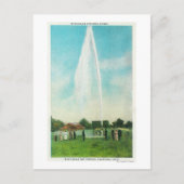 Blick auf den Myrtledale Geyser in den heißen Quel Postkarte (Vorderseite)