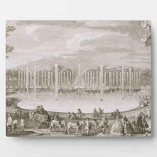 Blick auf den Neptunbrunnen, Versailles (Kupfersti Fotoplatte
