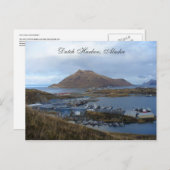 Blick auf den niederländischen Hafen Alaska Postkarte (Vorne/Hinten)