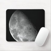 Blick auf den Nordpol des Mondes Mousepad (Mit Mouse)