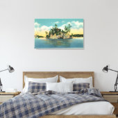 Blick auf den Ofen des Teufels Leinwanddruck (Insitu (Schlafzimmer))