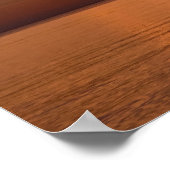 Blick auf den Ozean bei Sonnenuntergang Poster (Ecke)