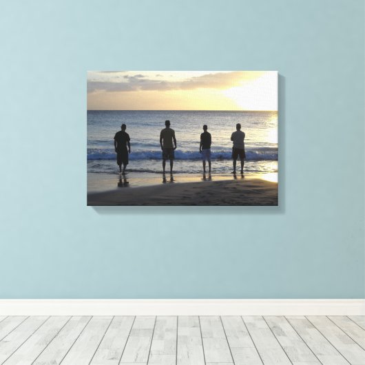 Blick auf den Ozean Leinwanddruck (Insitu (Holzboden))