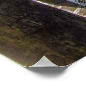 Blick auf den Ozean unter dem Plakat der Anlegeste (Ecke)