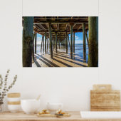 Blick auf den Ozean unter dem Plakat der Anlegeste (Küche)