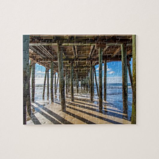 Blick auf den Ozean unter dem Plakat der Anlegeste Puzzle (Horizontal)